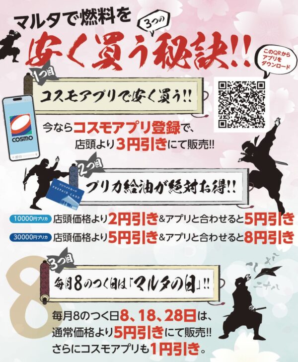燃料代をお得にする方法のご案内🚗⛽️サムネイル